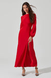 Elyse Dress- Red