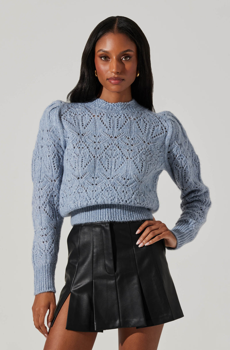 Evy Sweater- Steel Blue