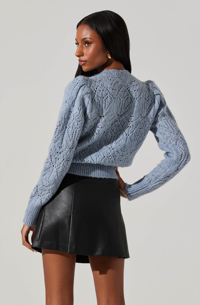 Evy Sweater- Steel Blue