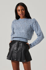 Evy Sweater- Steel Blue