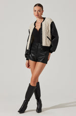 Fionn Jacket- Black Cream