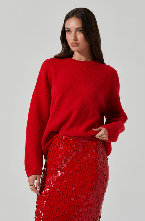 Bowie Sweater- Red