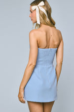 Flirty Flutter Dress- Light Blue
