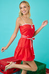 Gameday Everyday Dress- Red/White