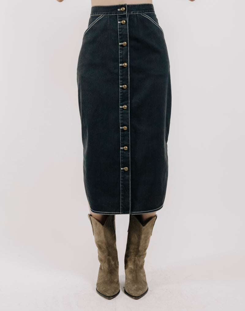 Apolline Midi Skirt- Pagent Blue
