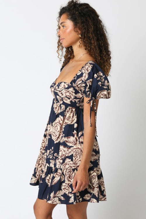 Dress- Midnight Blue Cream