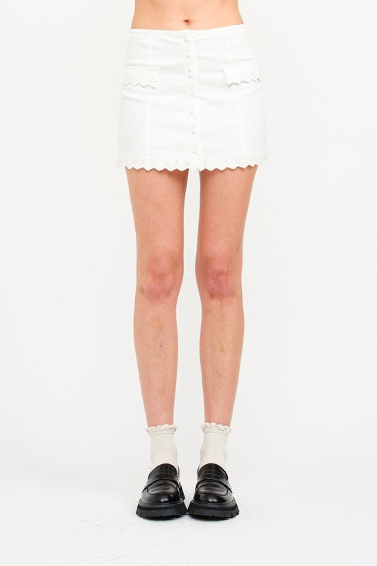 Vanilla Latte Skirt- Off White