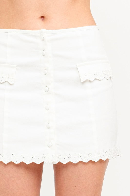 Vanilla Latte Skirt- Off White