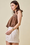 Everything Nice Top- Brown