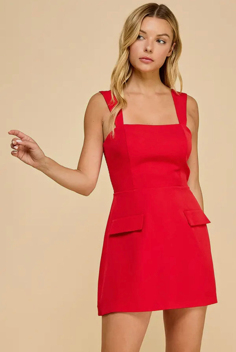 In The City Dress- Red