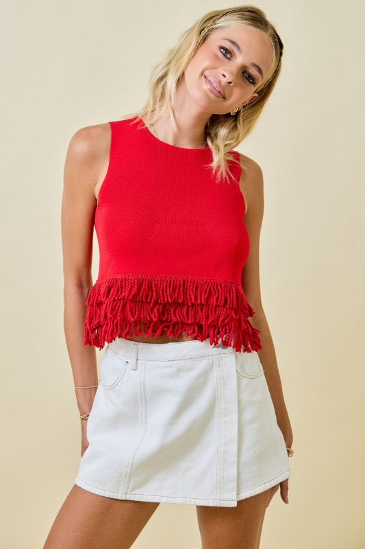Never Back Down Top- Red