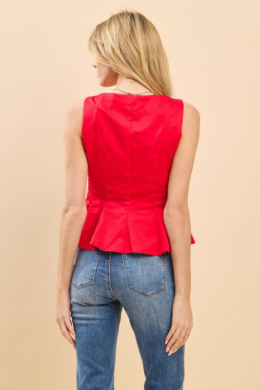 Football Season Top- Red