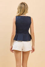 Football Season Top- Navy