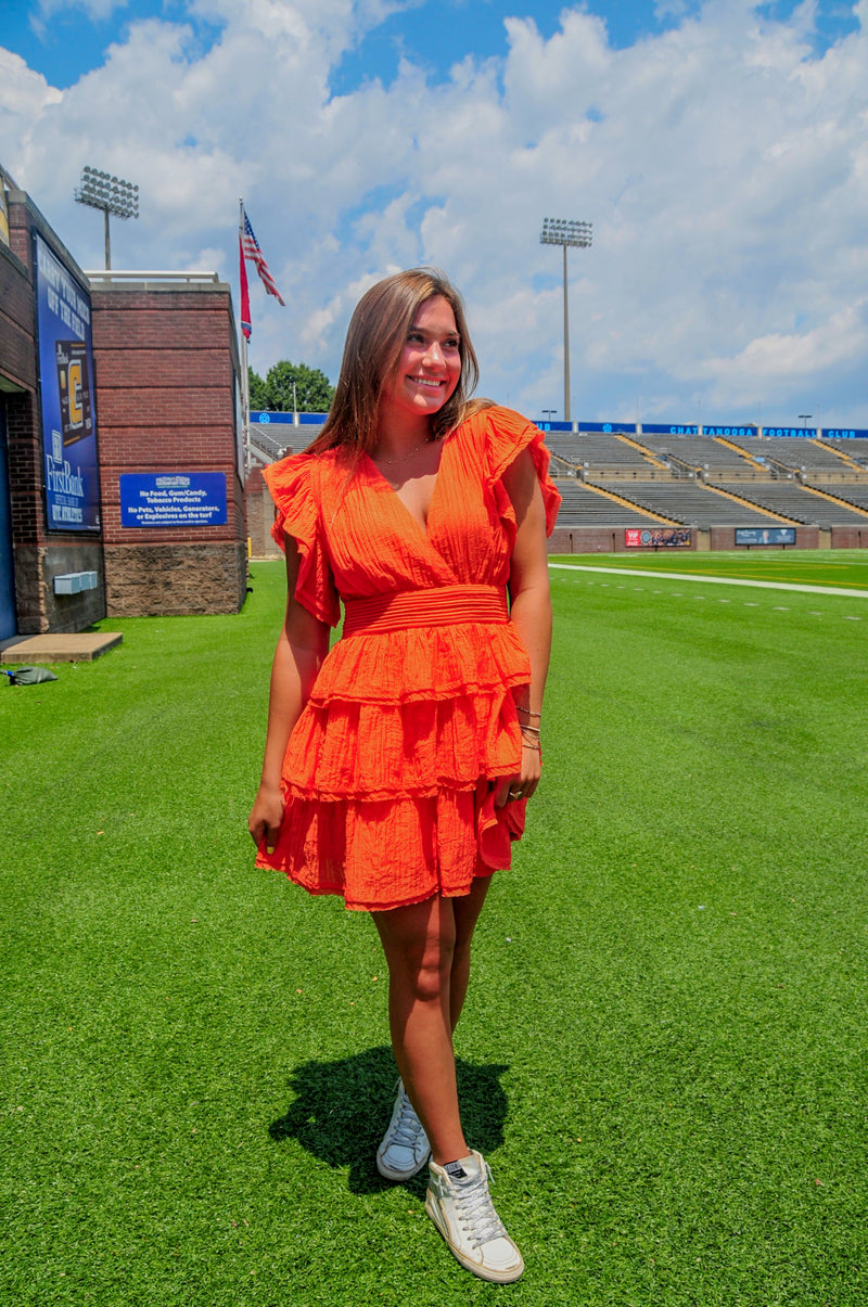 Nikki Mini Dress - Orange