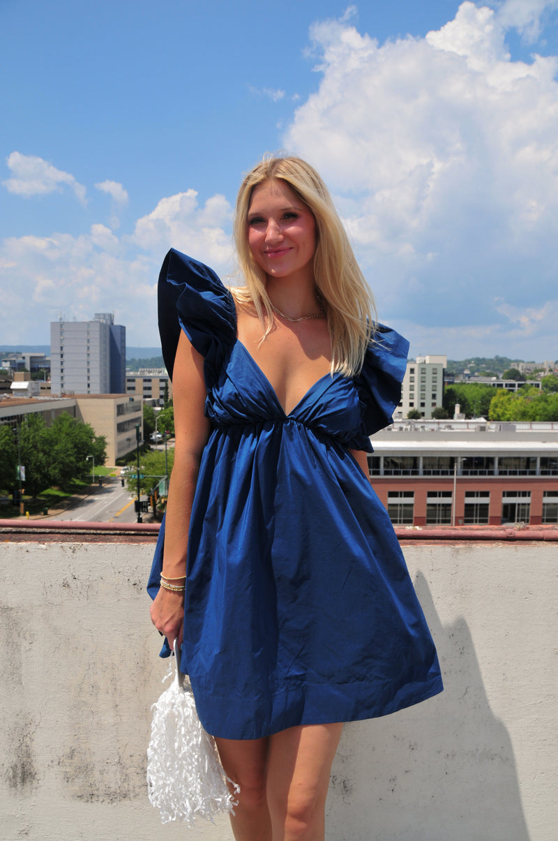 Caroline Dress- Navy
