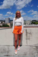 You Know You Love Me Shorts- Orange