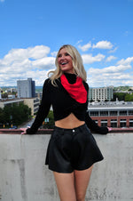 Getting Knotty Sweater- Black
