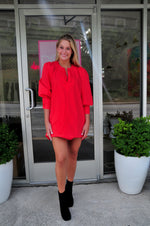 Dallas Dress- Red