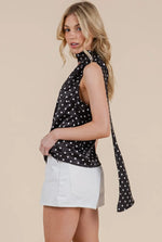Dottie Top- Black/White