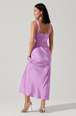 Stacie Satin Maxi Dress - Lilac