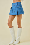 Go Get ‘Em Skirt- Washed Denim
