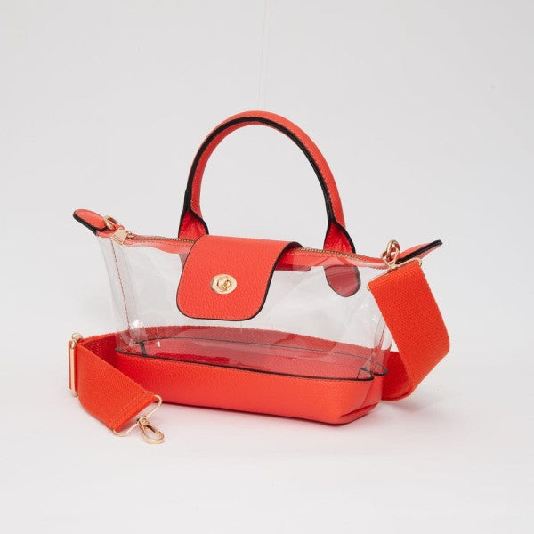 Clear Bag- Orange