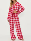 Candy Cane Plaid PJ Set