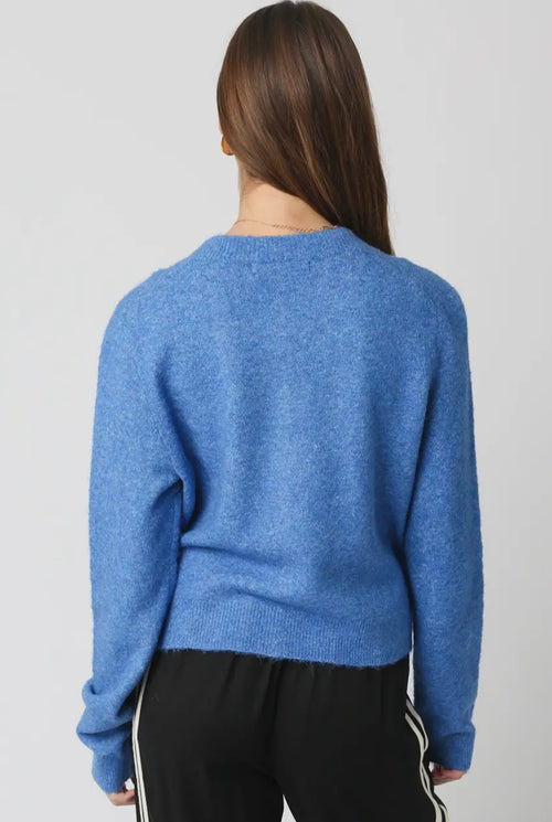 In A Moment Sweater- Blue