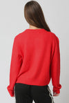 In A Moment Sweater- Red