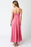 Greek Islands Dress- Orange Fuchsia