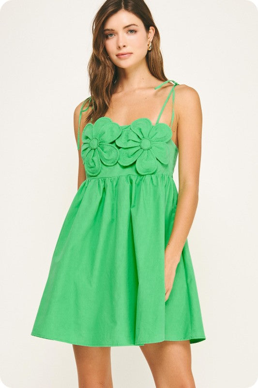 Boat Day Dress- Summer Green