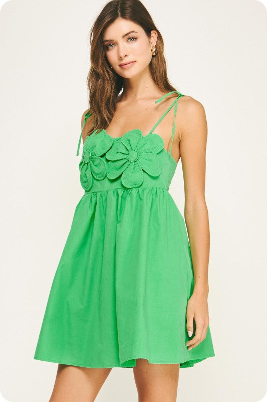 Boat Day Dress- Summer Green