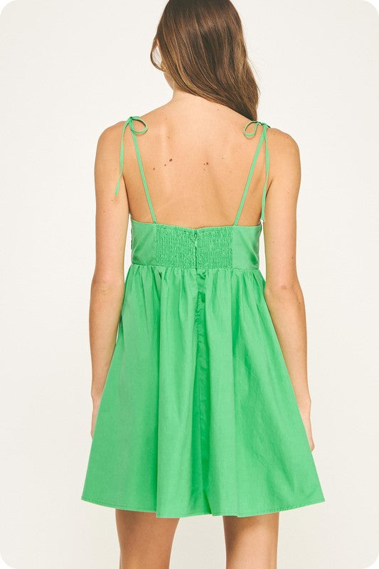 Boat Day Dress- Summer Green