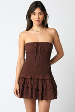 Forever & Ever Dress- Brown