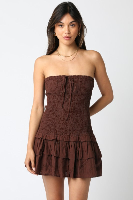Forever & Ever Dress- Brown