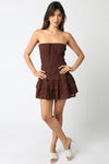Forever & Ever Dress- Brown