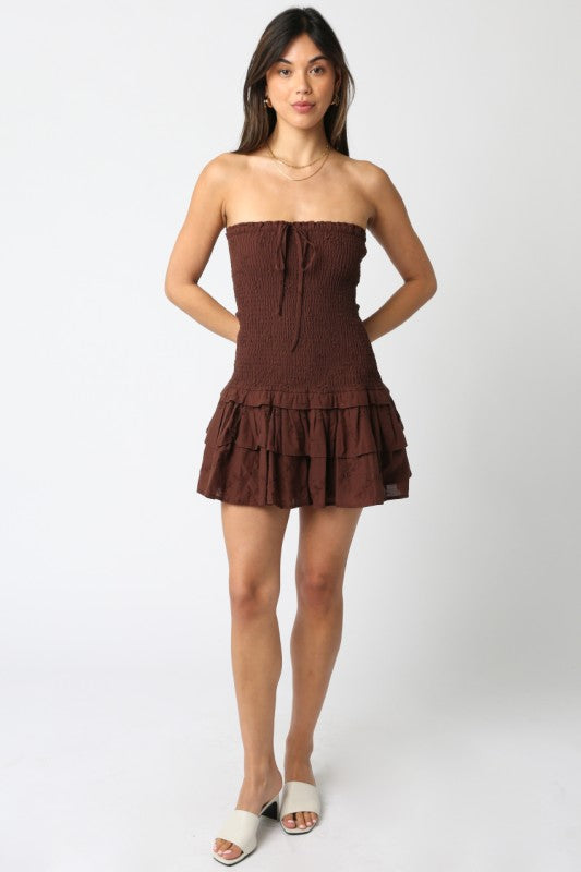 Forever & Ever Dress- Brown
