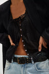 Forevermore Long Sleeve Top- Black