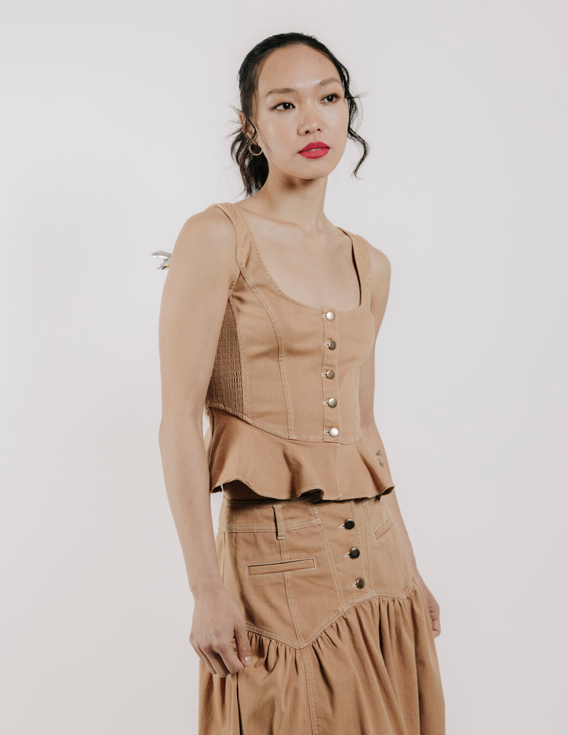 Eva Top- Biscuit