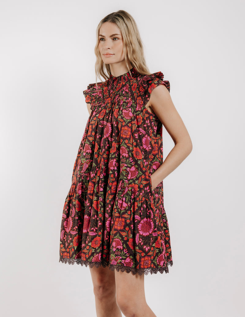 Poppy Dress- Tabitha Floral Print