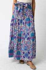 Check It Out Skirt- Cream Purple