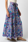 Check It Out Skirt- Cream Purple