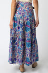 Check It Out Skirt- Cream Purple