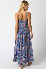 Check It Out Dress- Cream Purple
