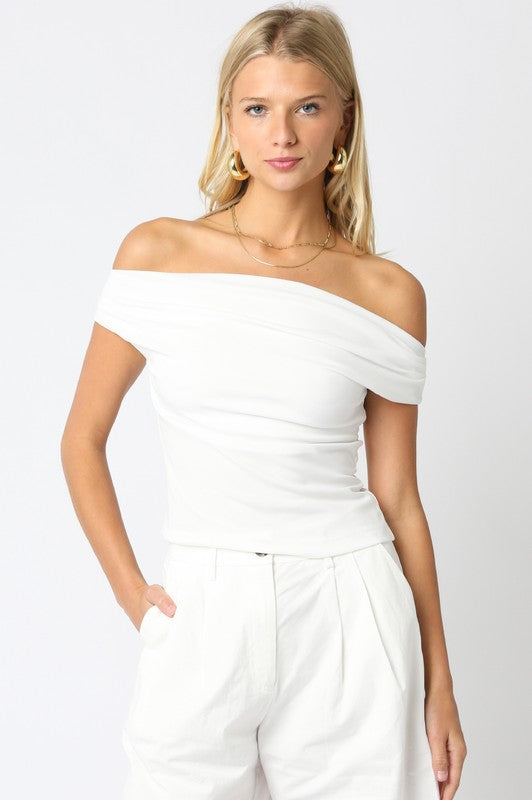 Free Fallin’ Top- White