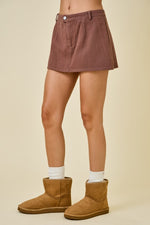 First Of Many Skort- Brown
