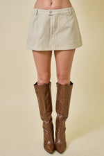 First Of Many Skort- Ecru
