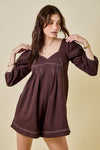 Days Like This Romper- Brown
