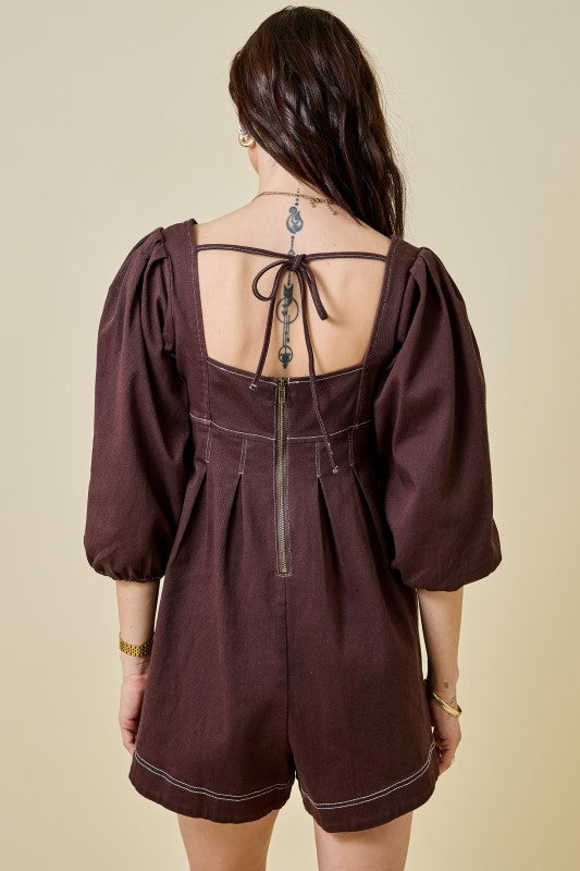Days Like This Romper- Brown