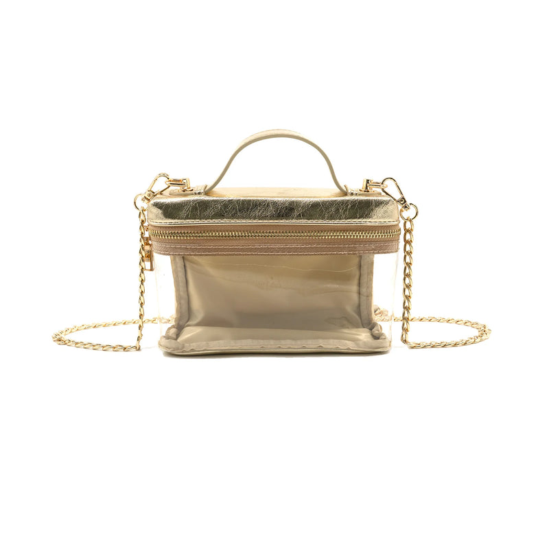 Clear Bag- Gold